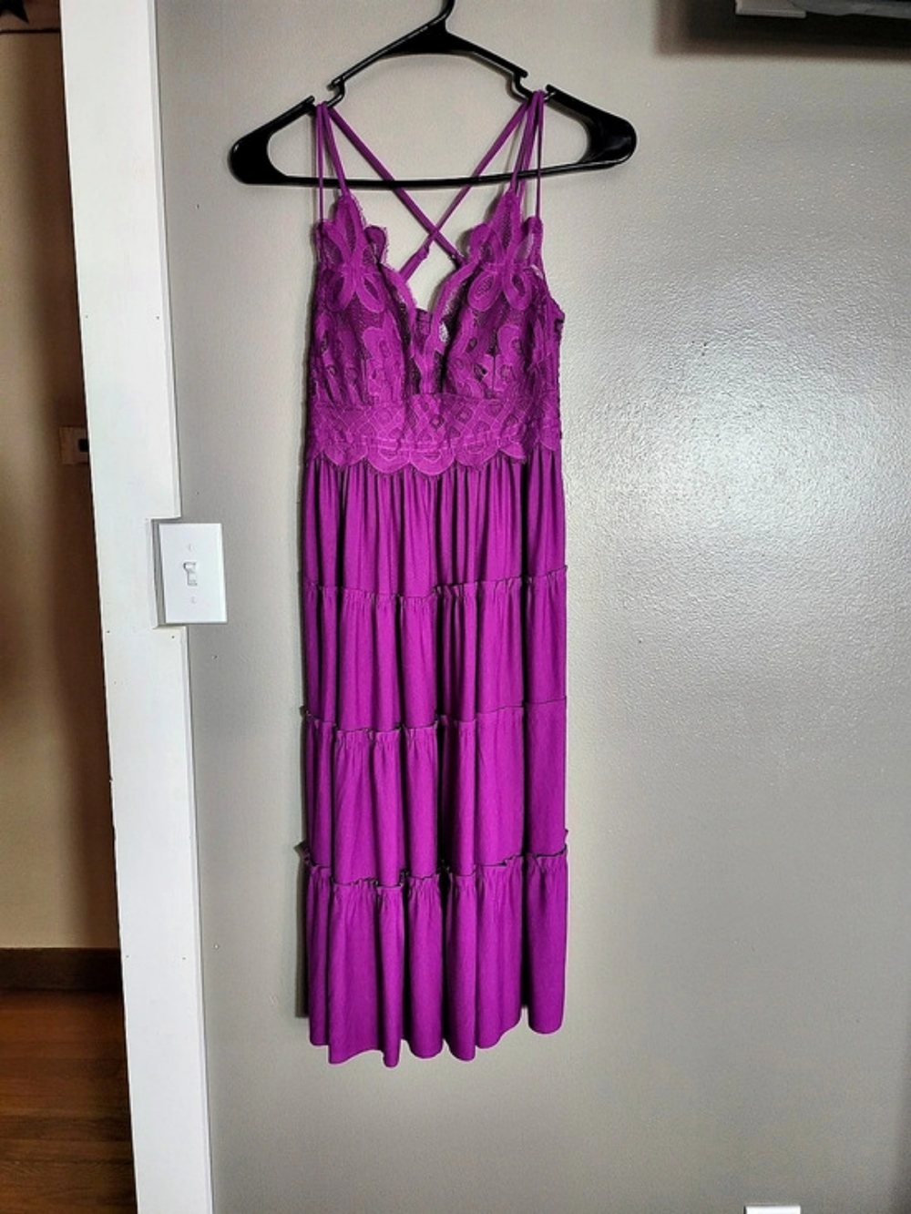 NEW ZENANA Plum Maxi Dress Size Small